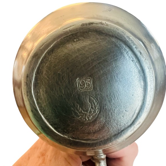 Vintage Glass Oil & Vinegar Cruet Set with Metal Caddy | Dual Decanter Condiment - Picture 4 of 4